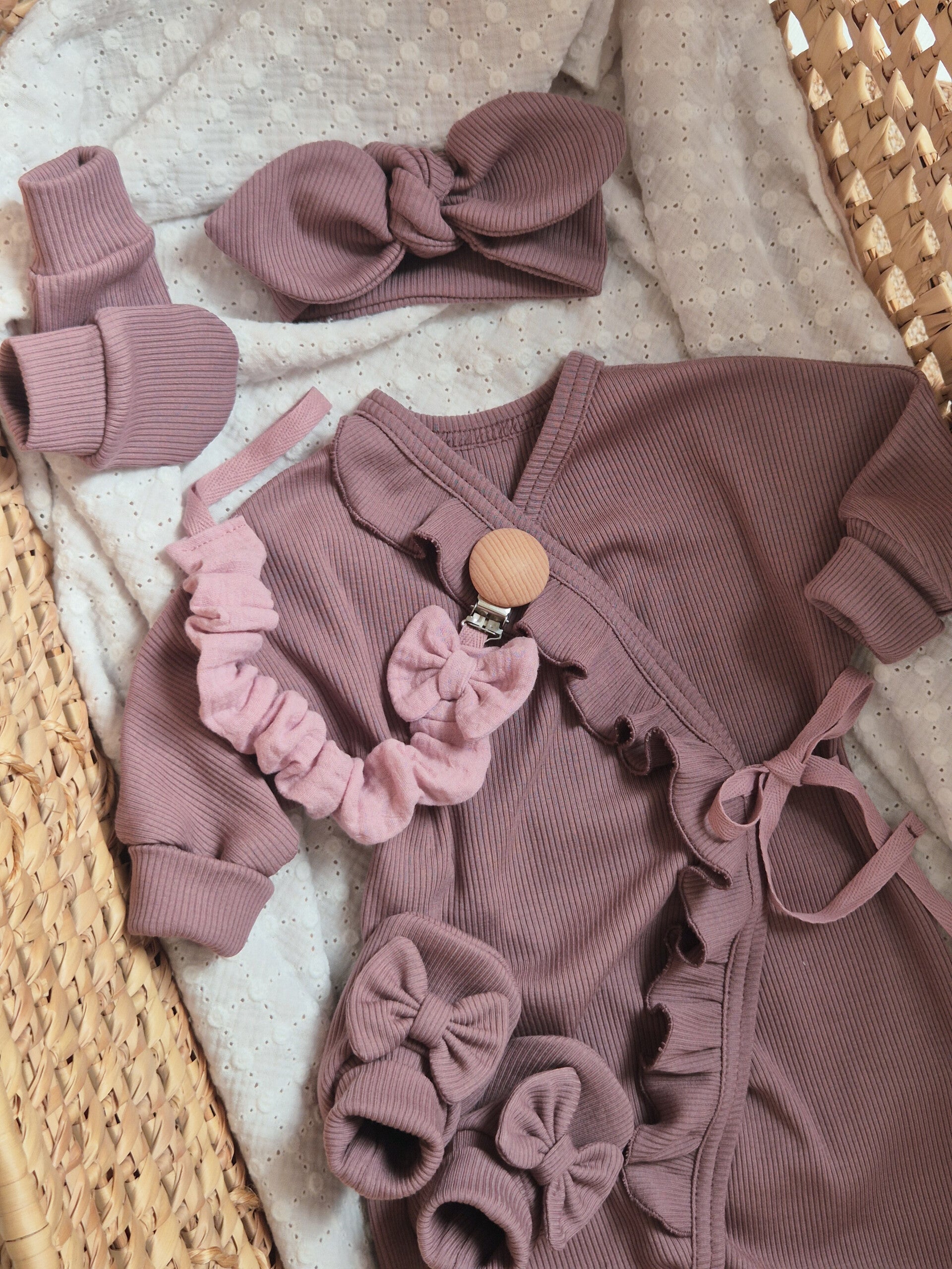 Haarband gerib *Mauve *