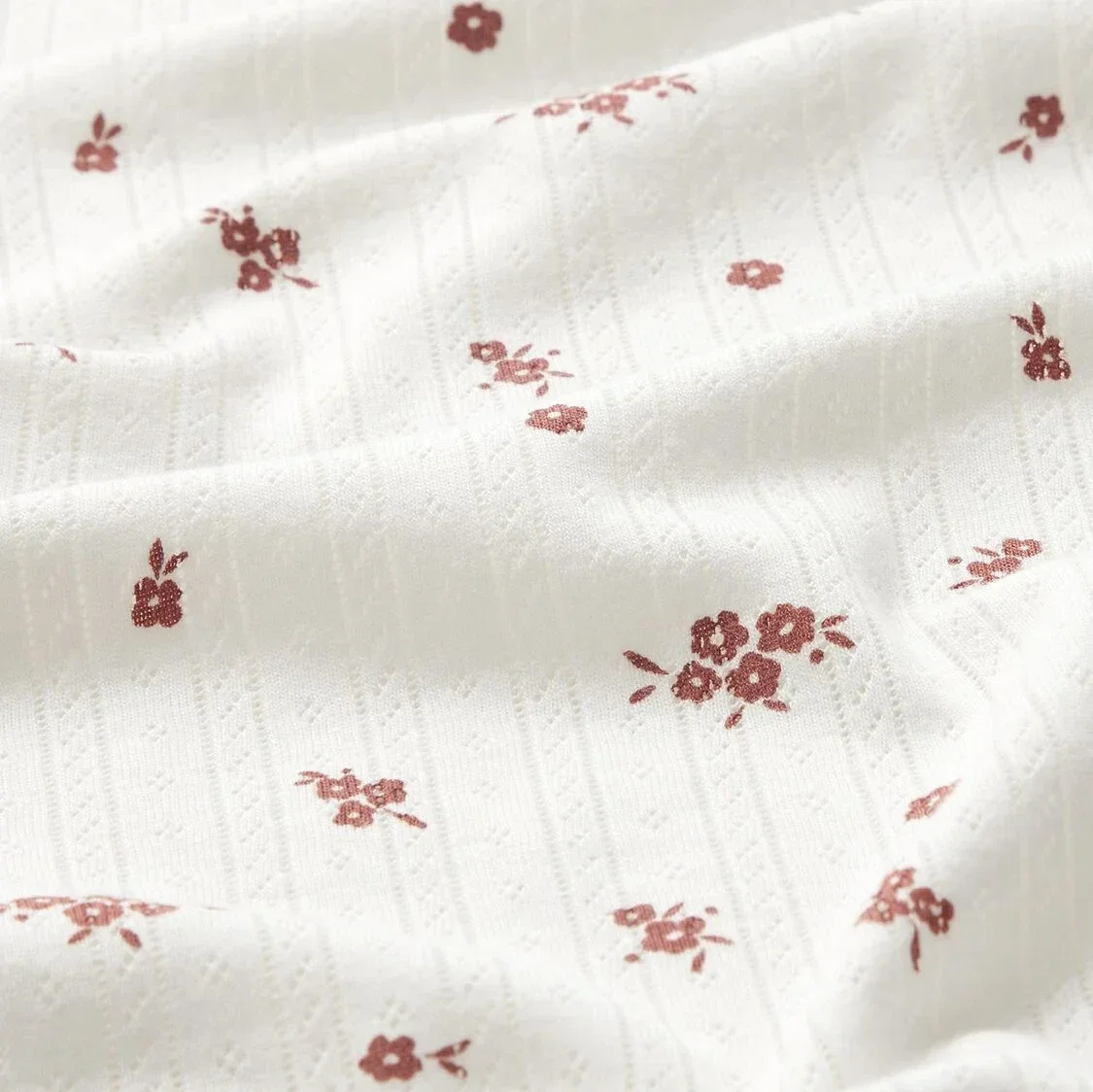 Antikrabwantjes ajour pointelle met strikje *Bloempje *