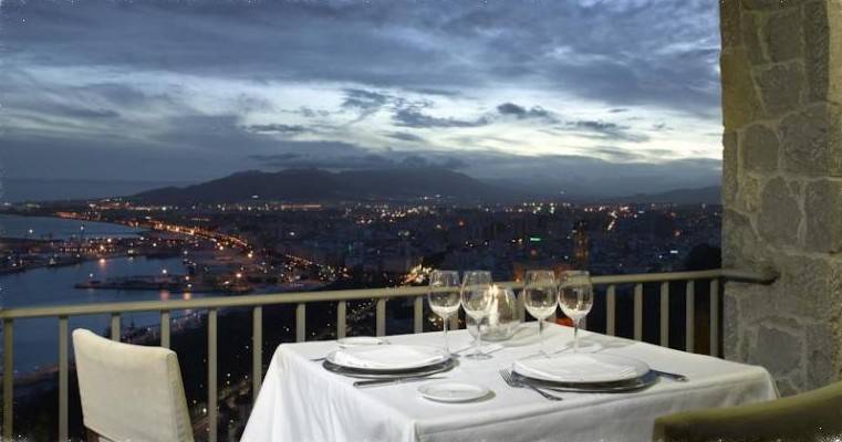 Restaurants met een mooi en prachtig uitzicht over de stad Málaga.