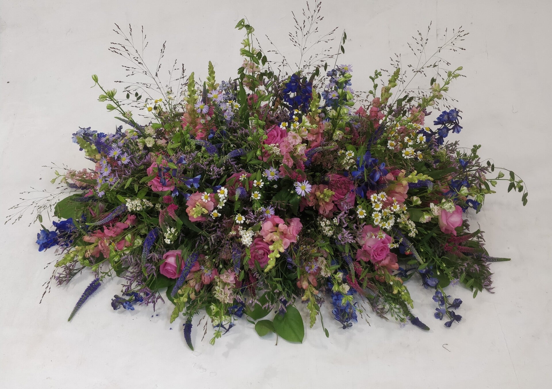 Rouwarrangement roze 02