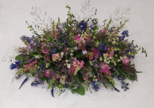 Rouwarrangement roze 02