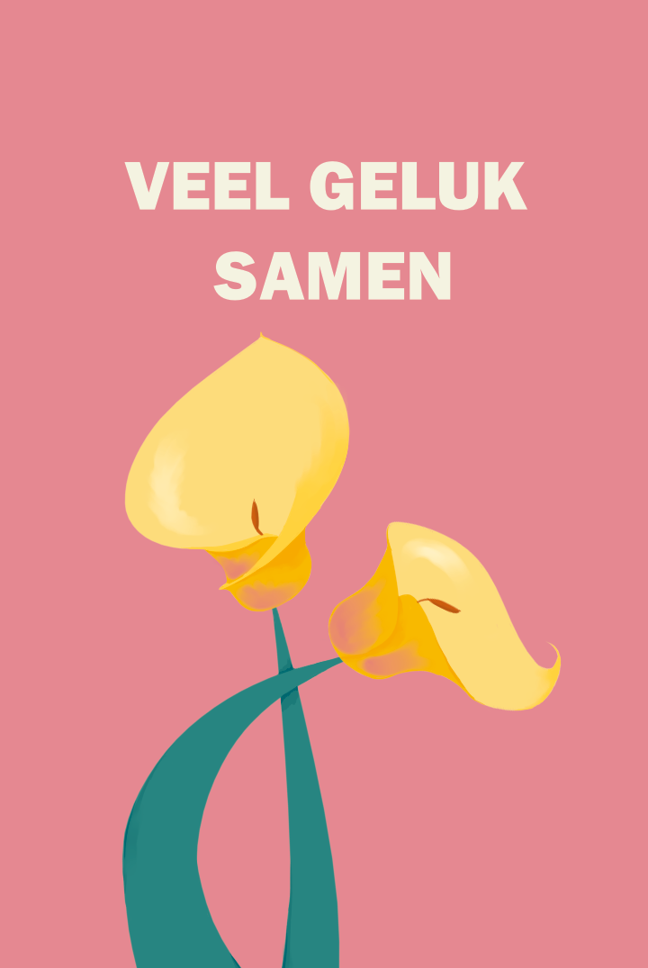 Kaartje Veel geluk samen