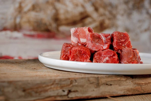 BARFGOLD Hertenspiervlees in stukken, 500 gram