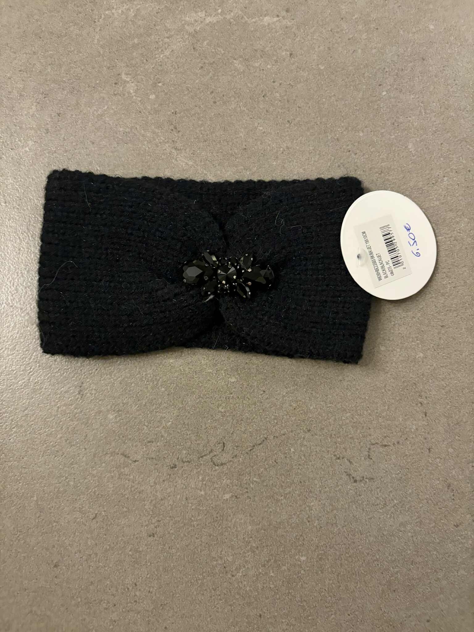 Hoofd Band Zwart Steen