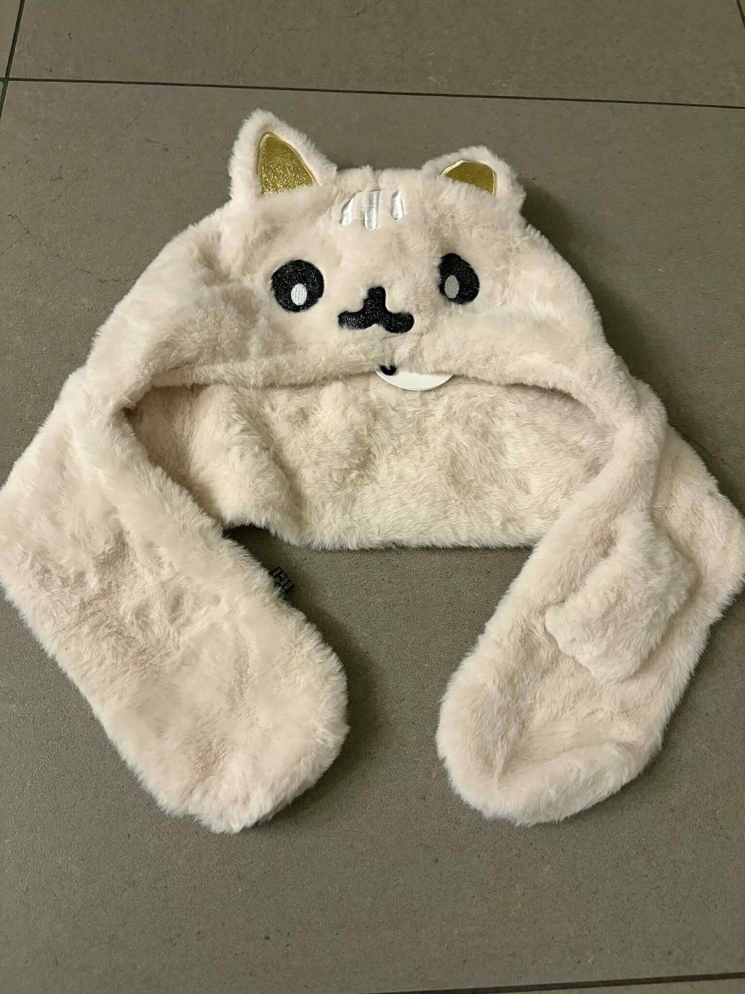 fluffy muts met glitter oren voor kinderen