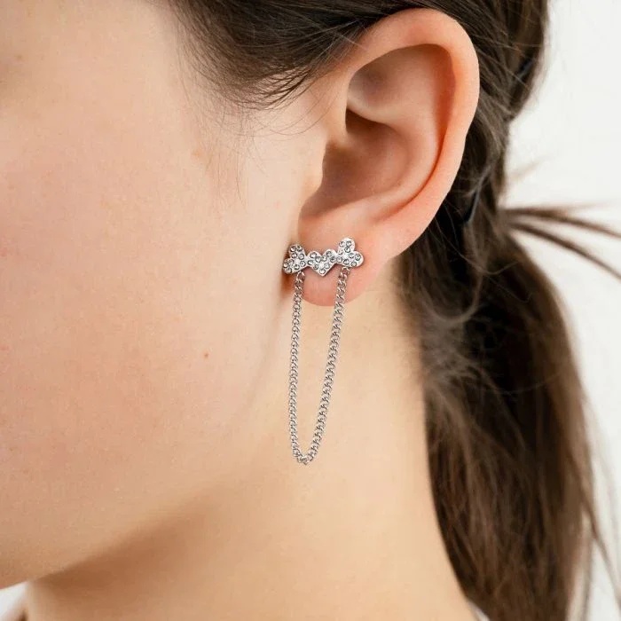 oorbellen hartjes JE15640 - SILVER