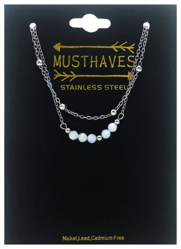 Armbandje white pearl 0044