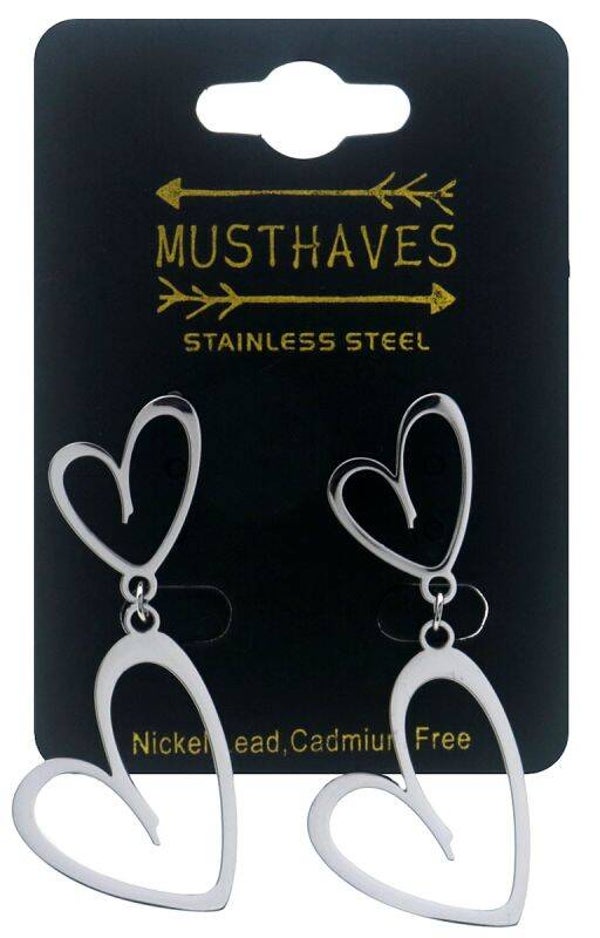 Oorbellen hart hanger 0022