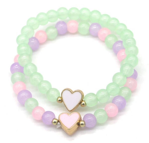Set Armbandjes kind green  0052
