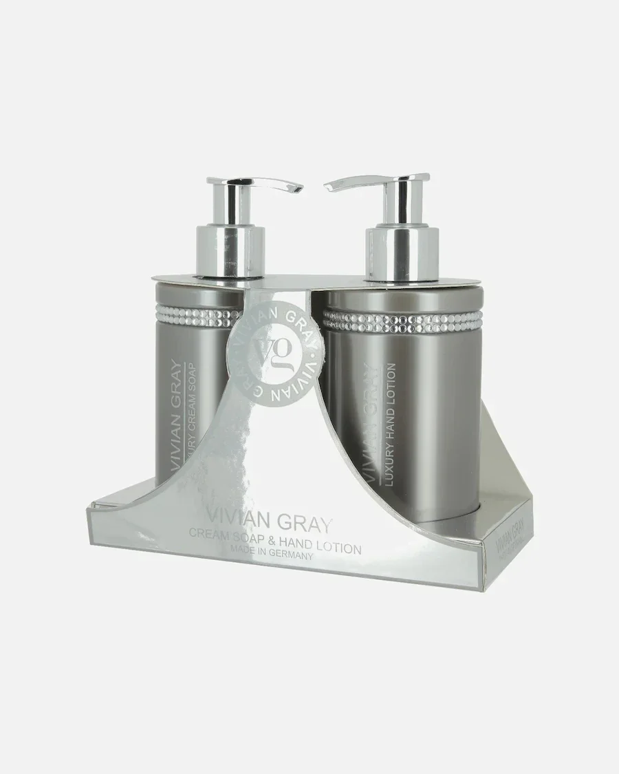 Crystals in Grey Handverzorgingsset