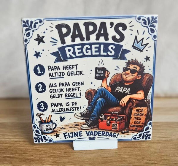 vaderdag tegeltje