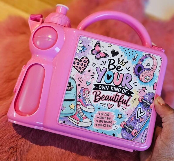 Roze school set