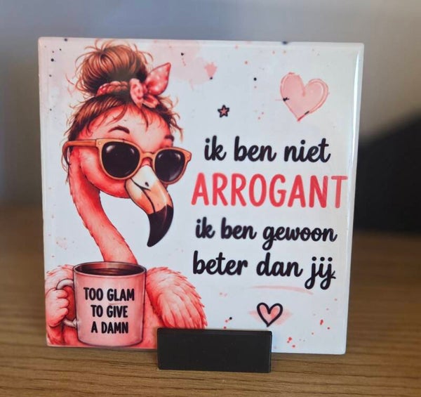 Tegel flamingo