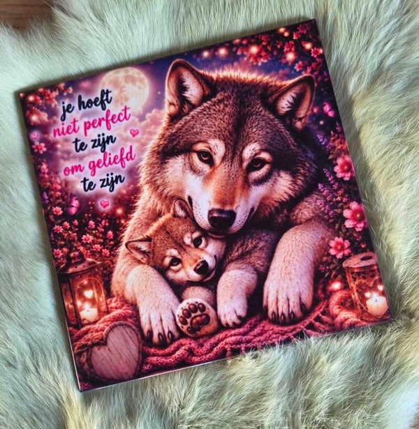 Tegeltje wolf