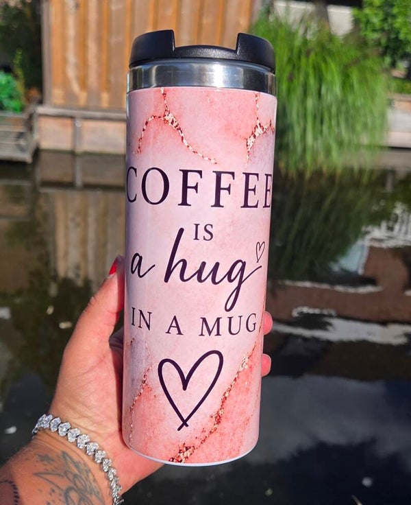 Koffie beker roze