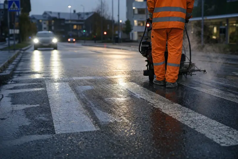 Velg oppmerking av gangfelt i Oslo