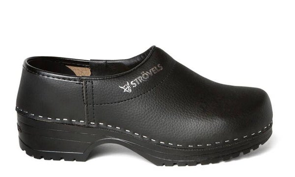 Strovels 304 D.H. klomp PU zool Zwart