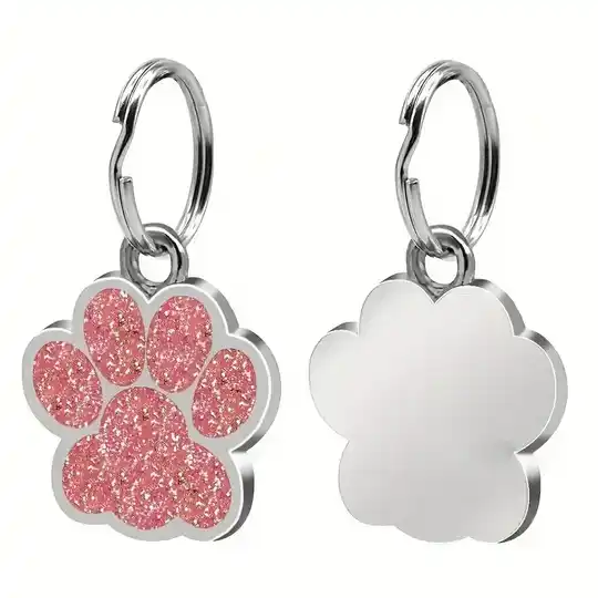 Hondenpenning 'pootje' inclusief gravure