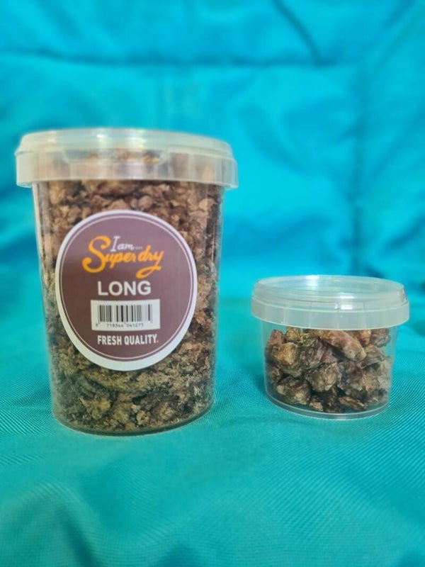 Pot met gedroogde long