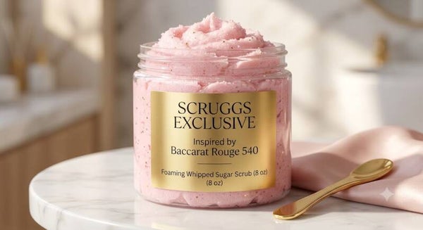 Scruggs Exclusive: Inspired by Baccarat Rouge 540 Foaming Body Scrub