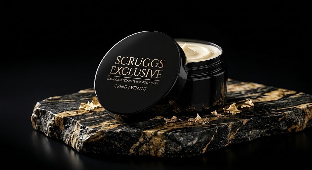 Scruggs Exclusive: Creed Aventus Infused Organic Body Butter