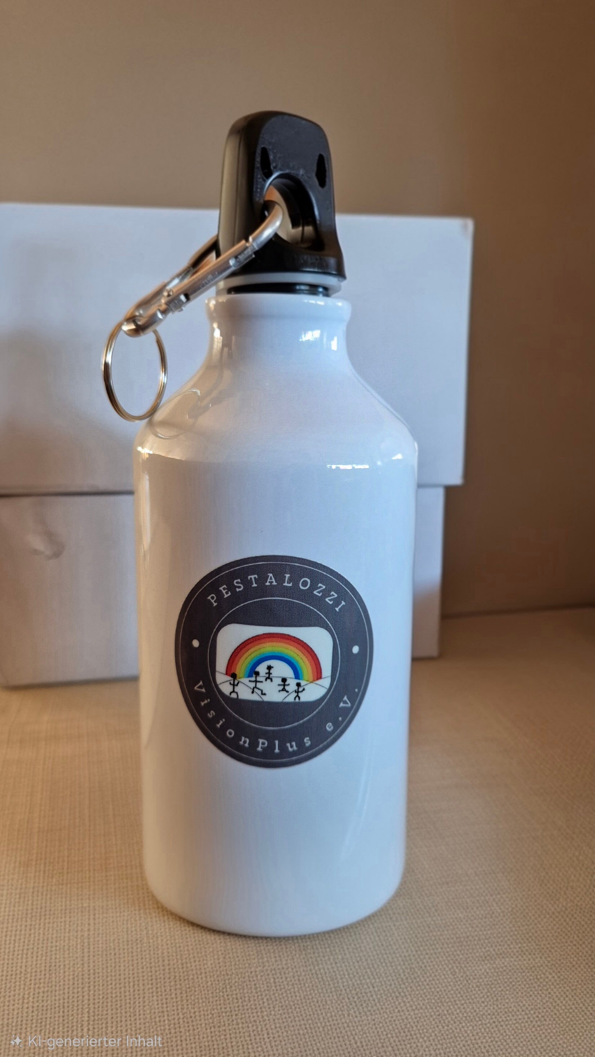 Trinkflasche mit Karabinerhaken