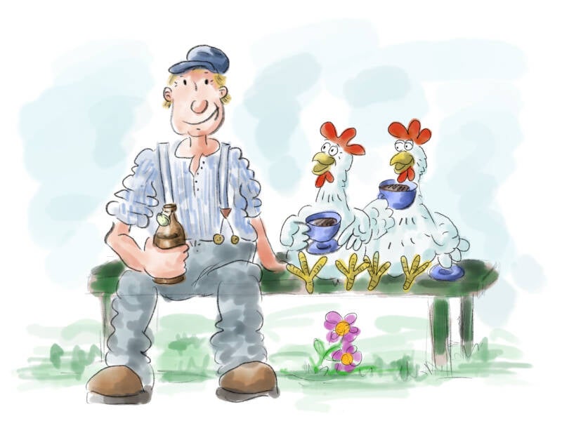 Die Geschichte des Bergmannshuhns, Illustration 3