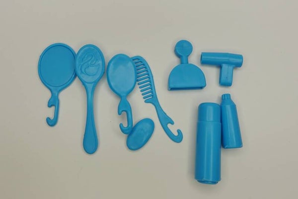 90er Barbie Accessoires Blau