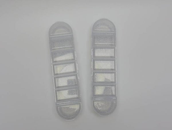 Aufbewahrungsböxlis Transparent mit Glitzer