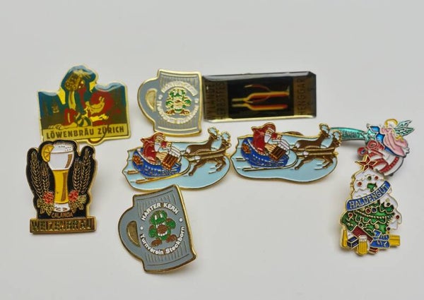 Bier und Wein Pin Set