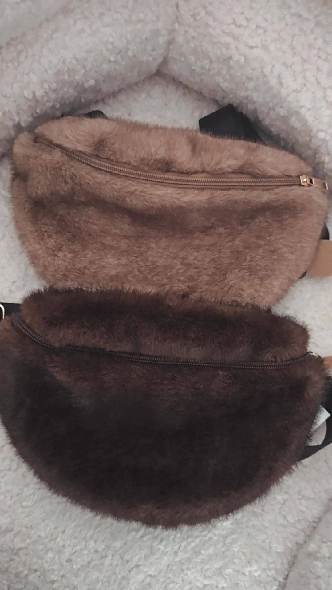 🐆💜 Fluffy Crossbody – Brown Beauty! 💜🐆