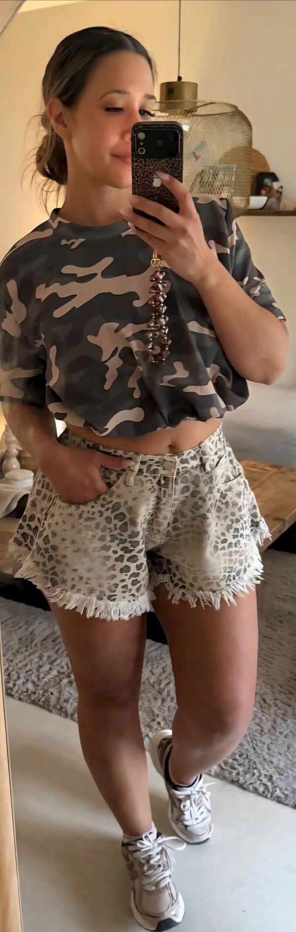 Camouflage crop top