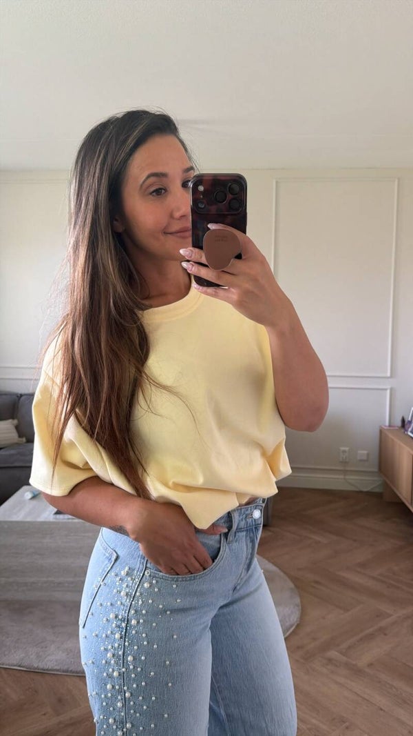 Crop - butter yellow