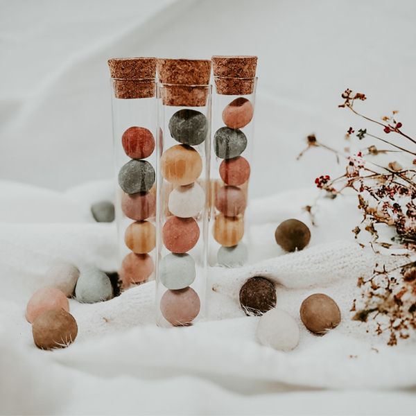 bloem bommetjes /12st. mix van 10 kleuren