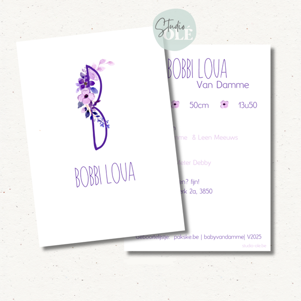 Collectiekaartje - bobbi loua