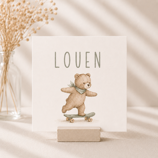 Collectiekaartje -  Louen beer