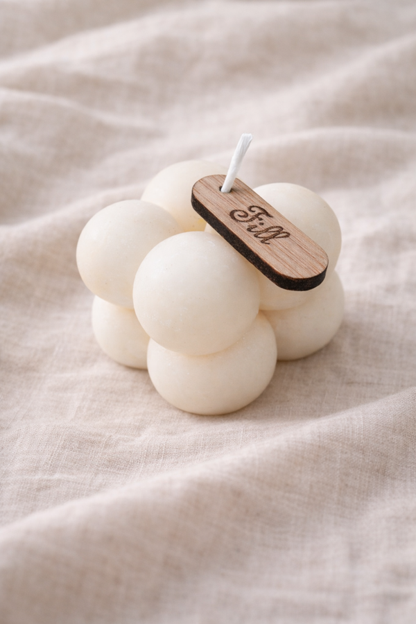 mini bubble kaarsje | per 6 stuks
