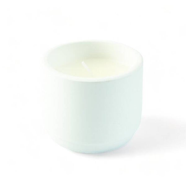 keramiek kaarsje /6st. - wit
