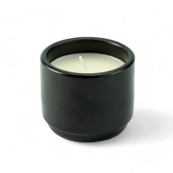 keramiek kaarsje /6st. - zwart