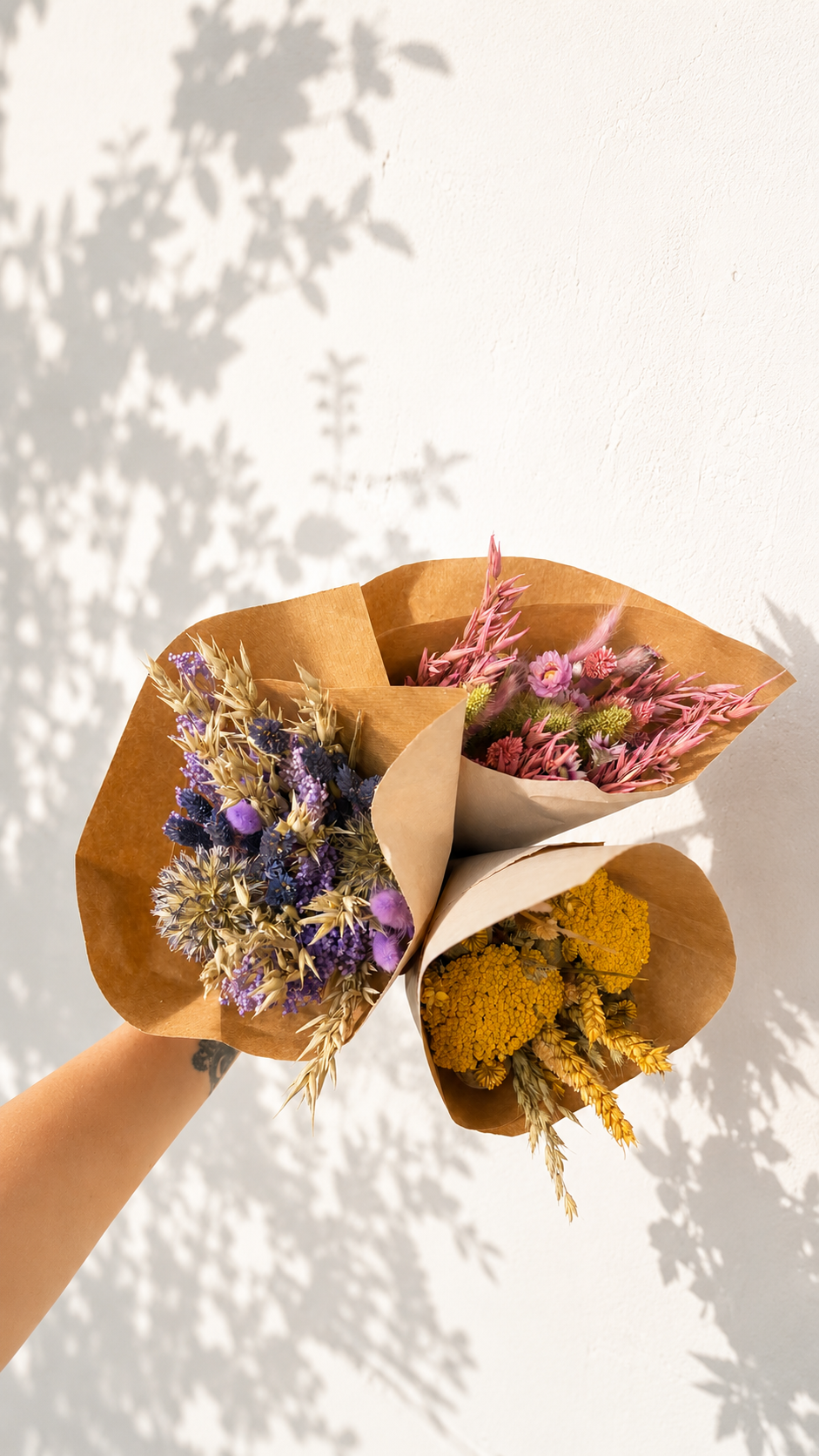 Boeket droogbloemen