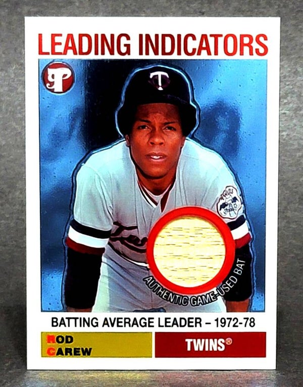 2005 Topps Pristine Legends Leading Indicators Relics #LI-RC Rod Carew Collectible Sports Trading Card