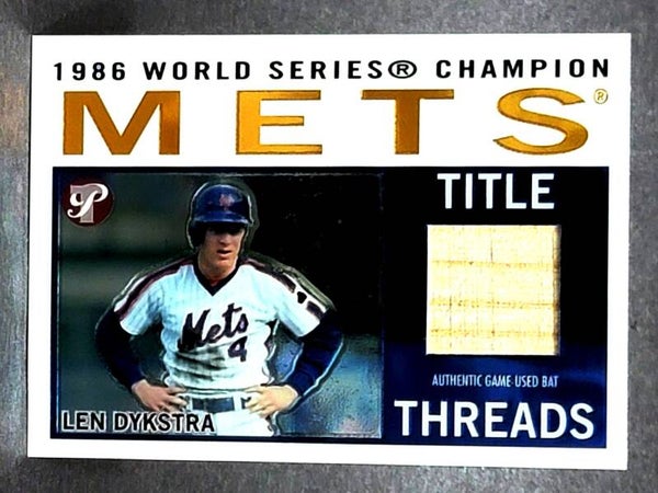 2005 Topps Pristine Legends Title Threads Relics #TT-LD Len Dykstra Collectible Sports Trading Card