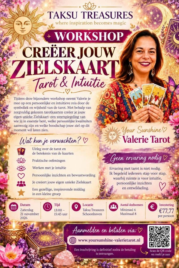 Creëer jouw Zielskaart – Tarot & Intuïtie | 21 november 2026