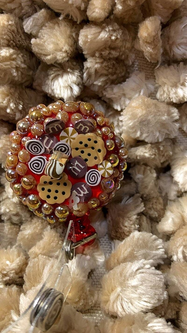 Cookie and M&M Badge Reel