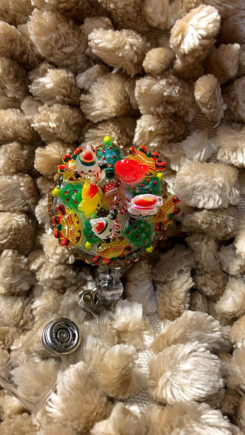 Christmas Themed Badge Reel