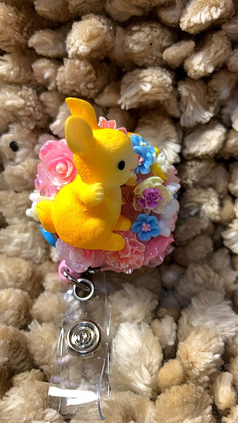 Yellow Rabbit Badge Reel