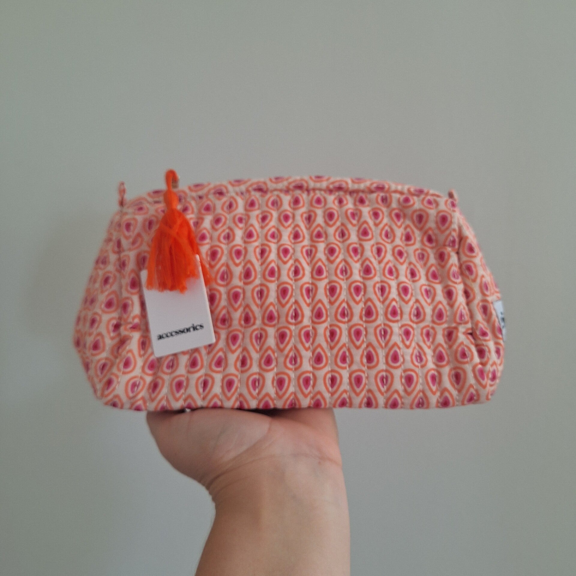 Retro oranje roze toilettas