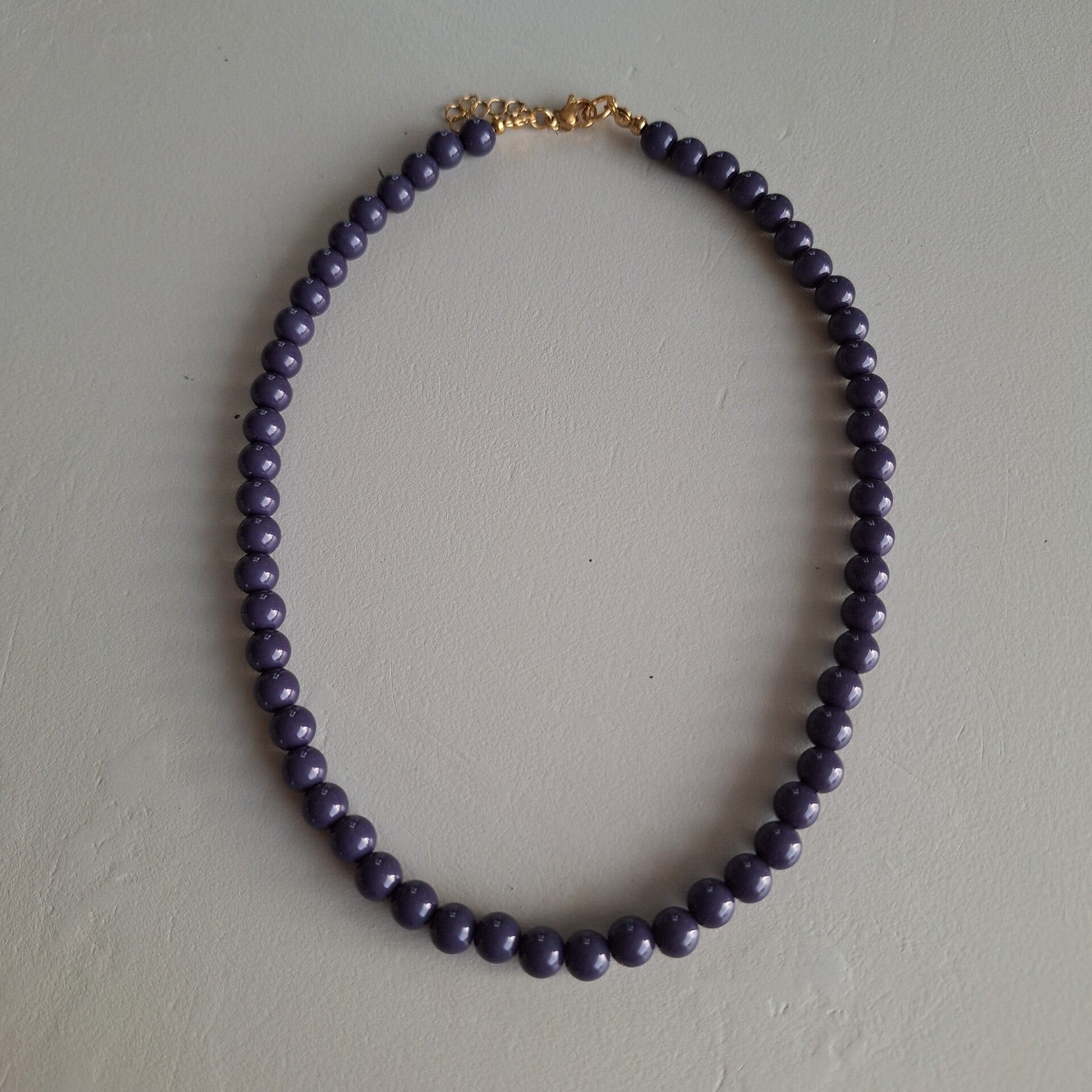 Antraciet grijze bubbel ketting