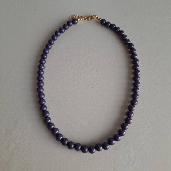 Antraciet grijze bubbel ketting