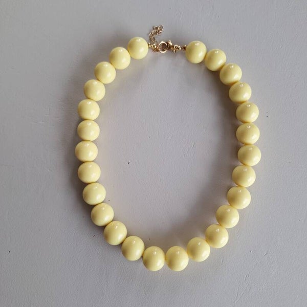 Lichtgele bubbel ketting 16 mm